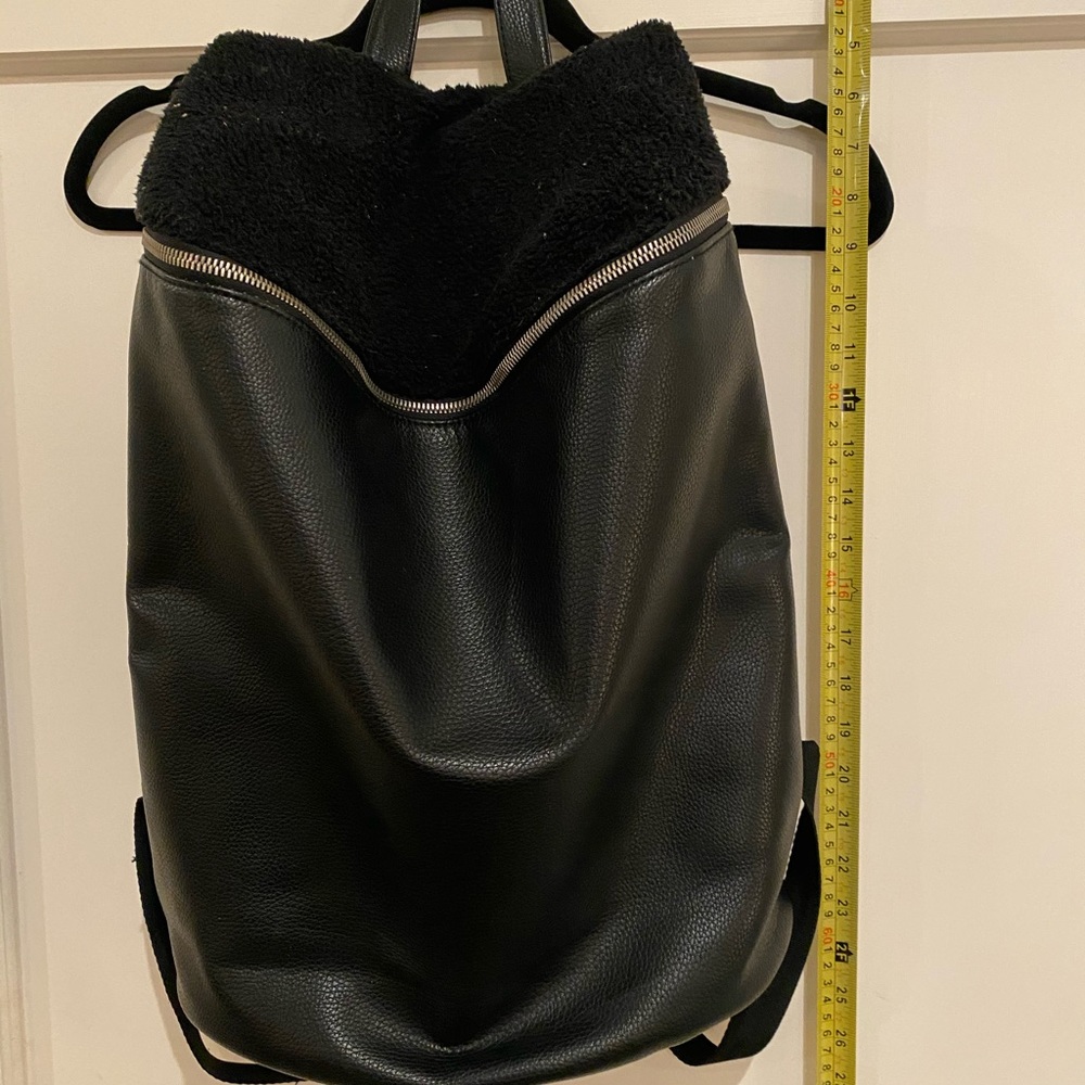 ASOS faux leather backpack
